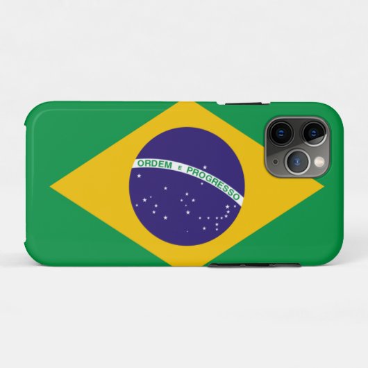 Brasilien-Flagge Case-Mate iPhone Hülle (Rückseite (Horizontal))