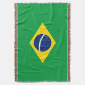 Brasilien-Flagge Decke (Vorderseite Vertikal)