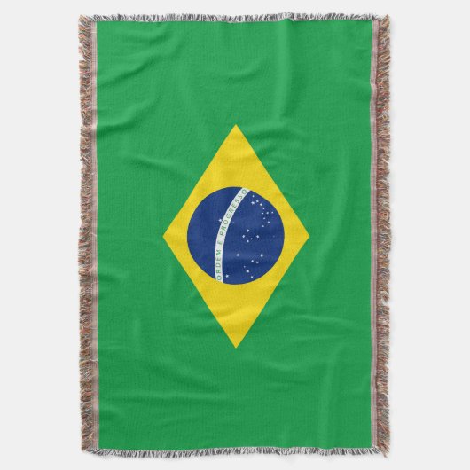 Brasilien-Flagge Decke (Vorderseite Vertikal)