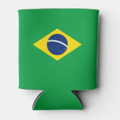 Brasilien-Flagge Dosenkühler (Vorderseite)