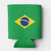 Brasilien-Flagge Dosenkühler (Rückseite)