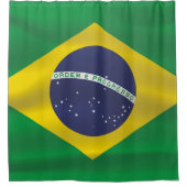 Brasilien-Flagge Duschvorhang (Vorderseite)