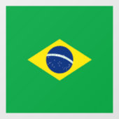 Brasilien-Flagge Fensteraufkleber (Blatt)