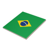Brasilien-Flagge Fliese (Seite)