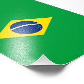 Brasilien-Flagge Fotodruck (Ecke)