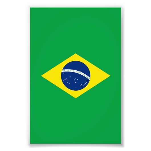 Brasilien-Flagge Fotodruck (Vorne)