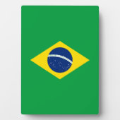 Brasilien-Flagge Fotoplatte (Vorderseite)