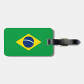 Brasilien-Flagge Gepäckanhänger (Rückseite horizontal)