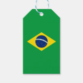 Brasilien-Flagge Geschenkanhänger (Vorderseite)