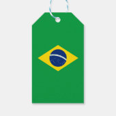 Brasilien-Flagge Geschenkanhänger (Rückseite)