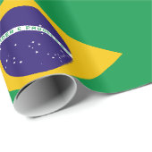 Brasilien-Flagge Geschenkpapier (Rolleneckpunkt)