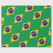 Brasilien-Flagge Geschenkpapier (Flach)