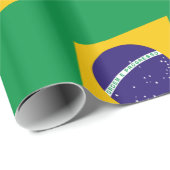 Brasilien-Flagge Geschenkpapier (Rolleneckpunkt)