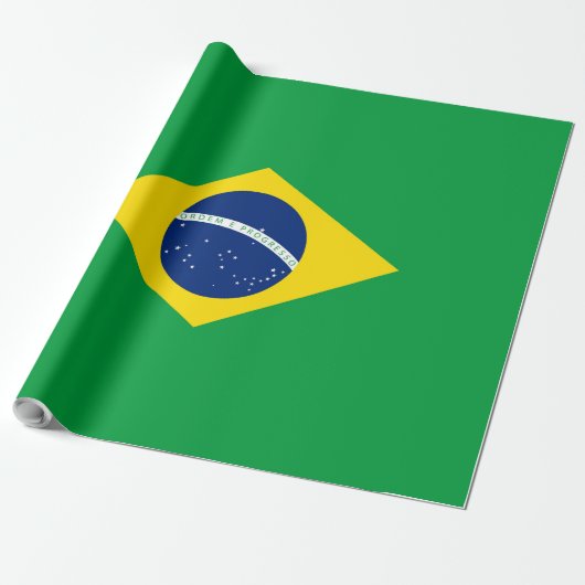 Brasilien-Flagge Geschenkpapier (Ungerollt)