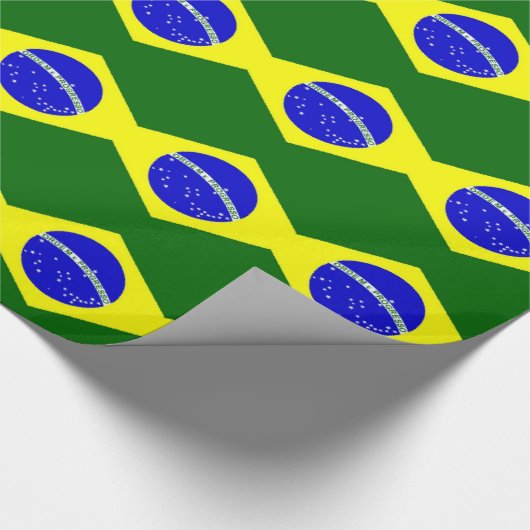 Brasilien-Flagge Geschenkpapier (Ecke)