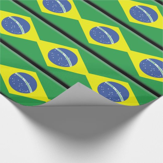 Brasilien-Flagge Geschenkpapier (Ecke)
