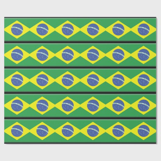 Brasilien-Flagge Geschenkpapier (Flach)