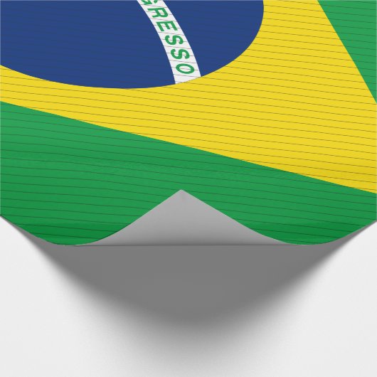 Brasilien-Flagge Geschenkpapier (Ecke)