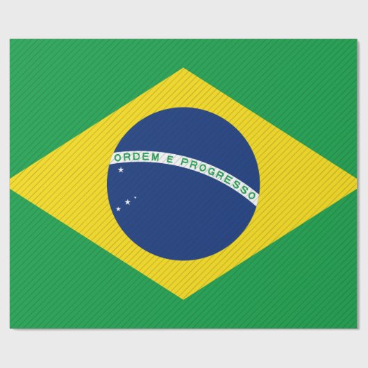 Brasilien-Flagge Geschenkpapier (Flach)