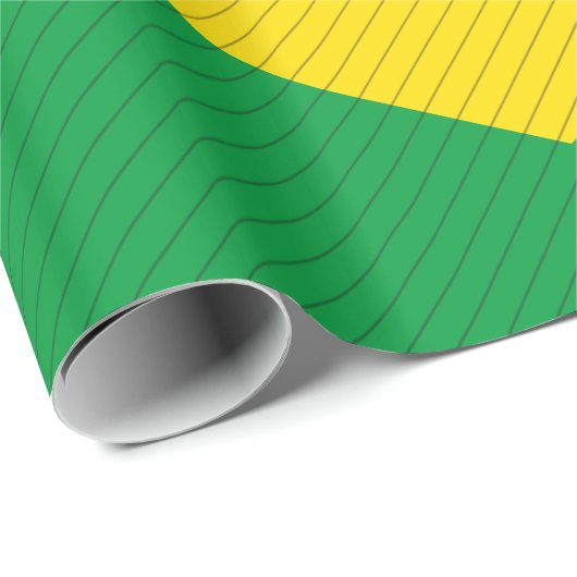 Brasilien-Flagge Geschenkpapier (Rolleneckpunkt)