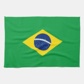 Brasilien-Flagge Geschirrtuch (Horizontal)