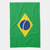 Brasilien-Flagge Geschirrtuch (Vertikal)