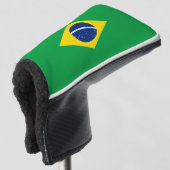Brasilien-Flagge Golf Headcover (3/4 Vorderseite)