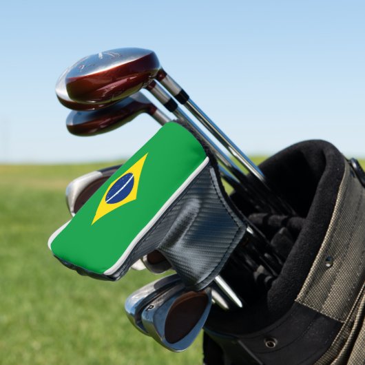 Brasilien-Flagge Golf Headcover (In Situ)
