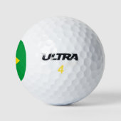 Brasilien-Flagge Golfball (Logo)