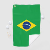 Brasilien-Flagge Golfhandtuch (Insitu)