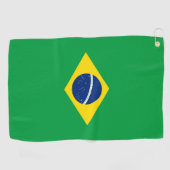 Brasilien-Flagge Golfhandtuch (Horizontal)