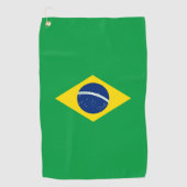 Brasilien-Flagge Golfhandtuch (Vorderseite)