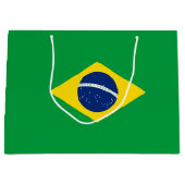 Brasilien-Flagge Große Geschenktüte (Vorderseite)