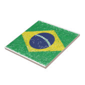 Brasilien-Flagge *Hand-sketch* Brasilianer Fliese (Seite)
