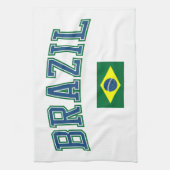 Brasilien + Flagge Handtuch (Vertikal)