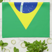 Brasilien-Flagge Handtuch (Gefaltet)