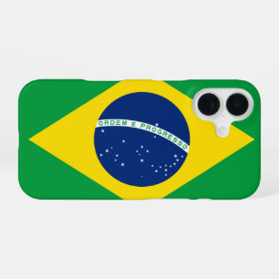 Brasilien-Flagge iPhone 16 Hülle