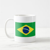 Brasilien-Flagge Kaffeetasse (Links)