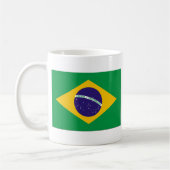 Brasilien-Flagge Kaffeetasse (Links)
