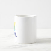 Brasilien-Flagge Kaffeetasse (Mittel)