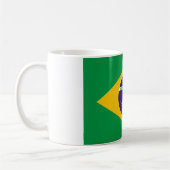 Brasilien-Flagge Kaffeetasse (Links)