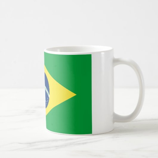 Brasilien-Flagge Kaffeetasse (Rechts)