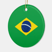 Brasilien-Flagge Keramik Ornament (Links)