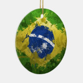 Brasilien-Flagge- Keramik Ornament (Rechts)