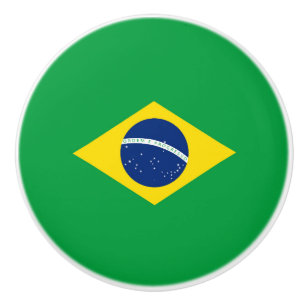 Brasilien-Flagge Keramikknauf