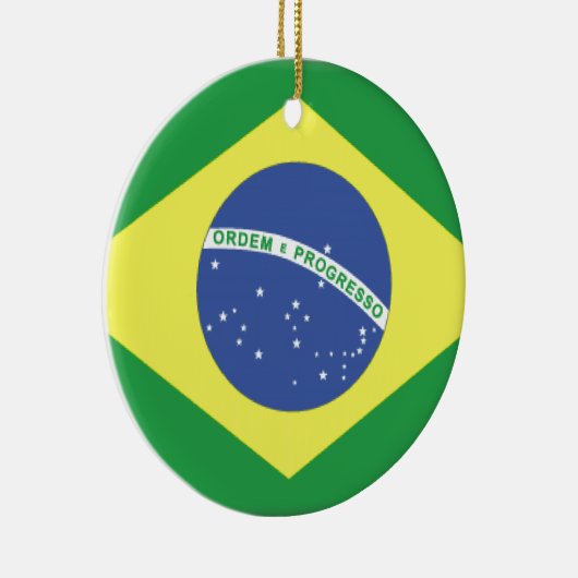 Brasilien-Flagge Keramikornament (Rechts)