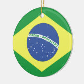 Brasilien-Flagge Keramikornament (Links)