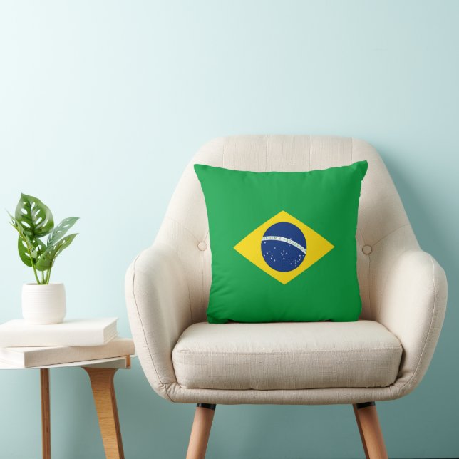 Brasilien-Flagge Kissen (Stuhl )