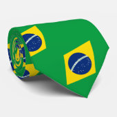 Brasilien-Flagge Krawatte (Gerollt)