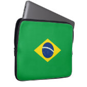 Brasilien-Flagge Laptopschutzhülle (Vorne Rechts)